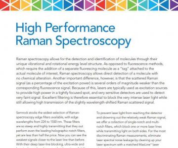 New Semrock Raman Optical Filter Catalogue