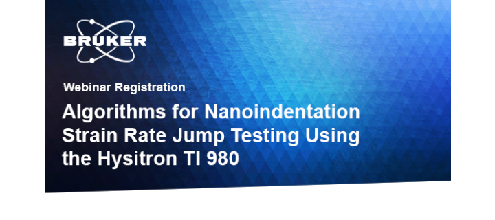 Webinar : Algorithms for Nanoindentation Straing Rate Jump Testing