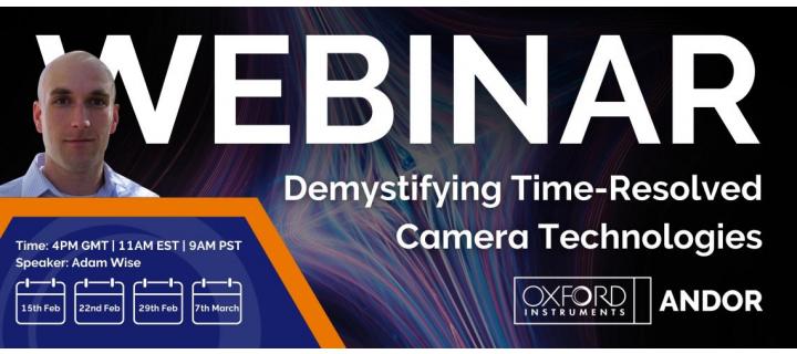 Webinar : Demystifying Time-Resolved Camera Technologies